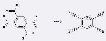 The 1,2,4,5-Benzenetetracarbonitrile could be obtained by the reactant of benzene-1,2,4,5-tetracarboxamide 